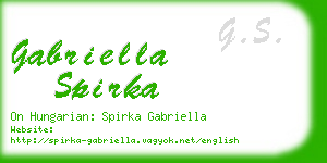 gabriella spirka business card